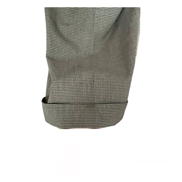 Chico's Wide Leg Cropped Cuffed White Plaid Checkered Pants Size 3 or 16/18 XL - Picture 5 of 11